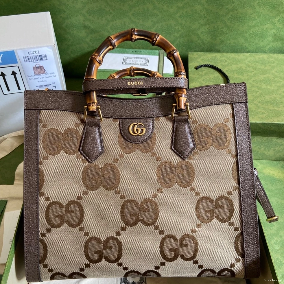 Firstbag ru with bag GUCCI jumbo GG Diana medium tote 0730